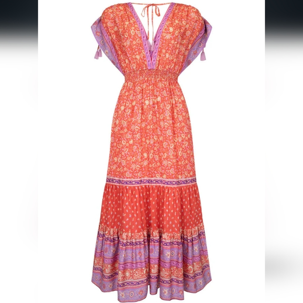 🍒NWT🍒 SPELL SUNSHINE BANDIT GOWN L - Picture 7 of 10